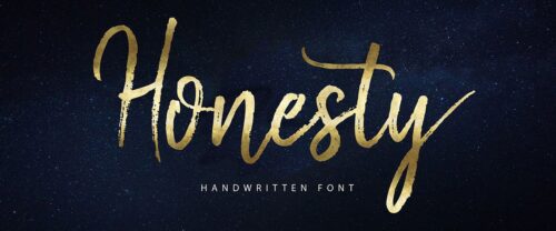 Free Premium Font – Honesty Script