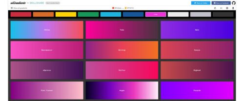 uiGradients – Beautiful colored gradients and more