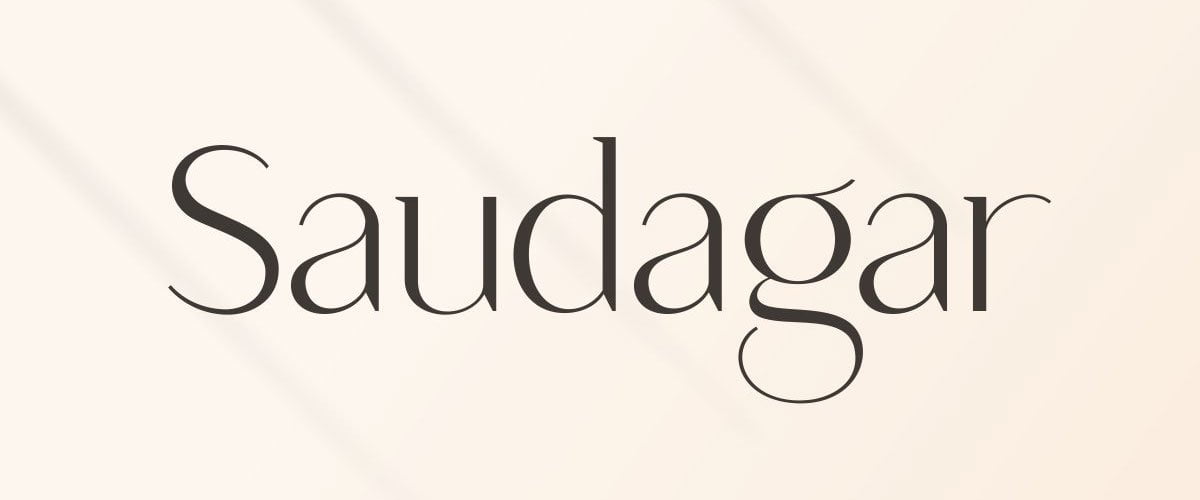 Saudagar Display Font + 7 Bonus Logo – Free Premium Font